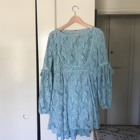 Free People Dresses & Skirts - Free People long sleeve blue dress